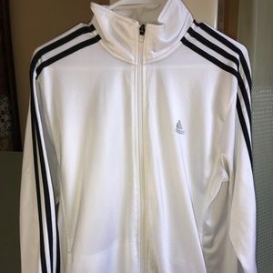 White Adidas Men’s Track Jacket